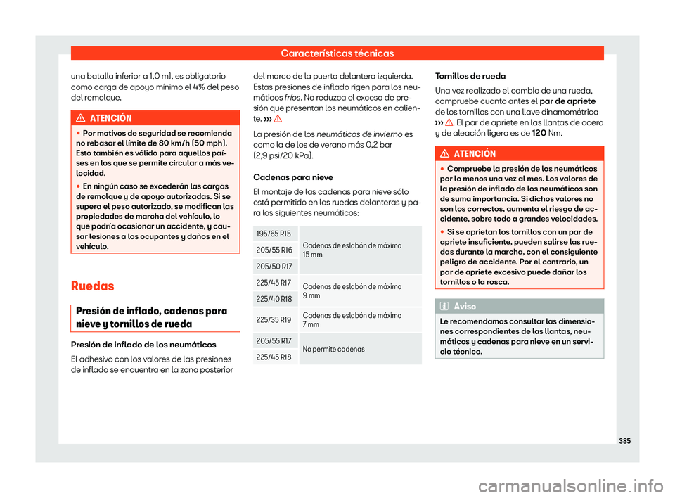 Seat Leon 2018 Manual de instrucciones (in Spanish) Caracter Seat Leon 2018 Manual de instrucciones (in Spanish) Caracter