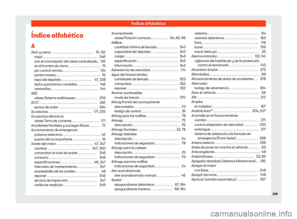 Seat Leon 2018 Manual de instrucciones (in Spanish) Seat Leon 2018 Manual de instrucciones (in Spanish)