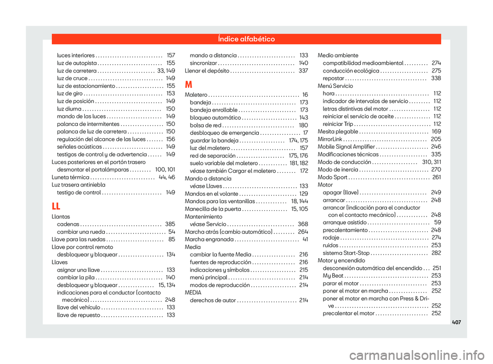 Seat Leon 2018 Manual de instrucciones (in Spanish) Seat Leon 2018 Manual de instrucciones (in Spanish)