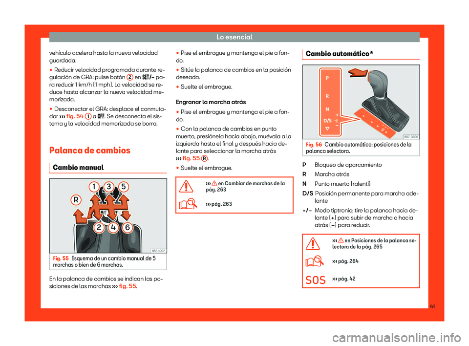 Seat Leon 2018  Manual de instrucciones (in Spanish) Lo esencial
veh