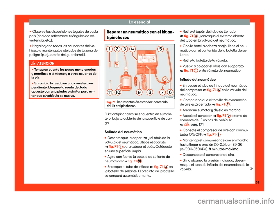 Seat Leon Sportstourer 2018  Manual de instrucciones (in Spanish) Lo esencial
