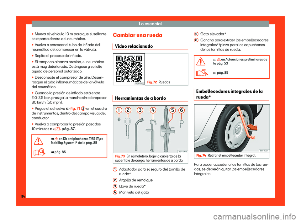 Seat Leon Sportstourer 2018  Manual de instrucciones (in Spanish) Lo esencial
