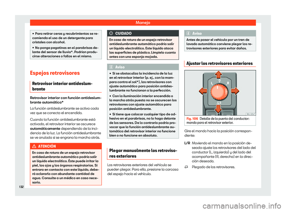 Seat Arona 2020  Manual de instrucciones (in Spanish) Manejo
