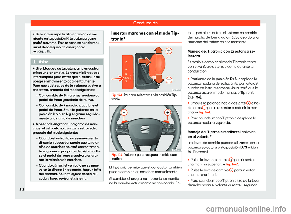 Seat Arona 2020  Manual de instrucciones (in Spanish) Conducción
