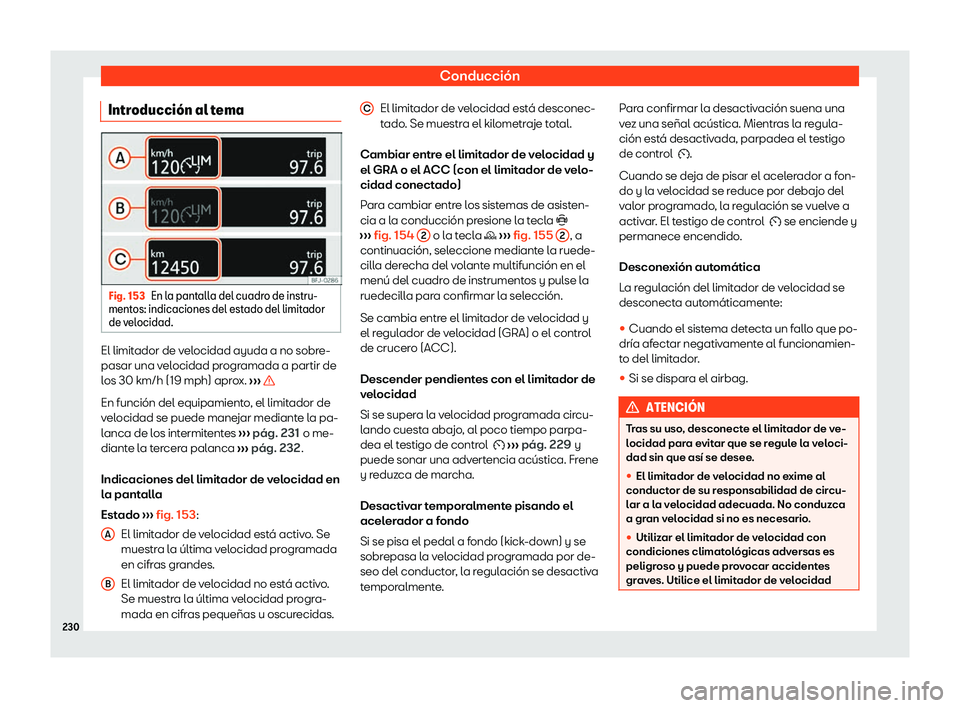 Seat Arona 2020  Manual de instrucciones (in Spanish) Conducción
Introducci
