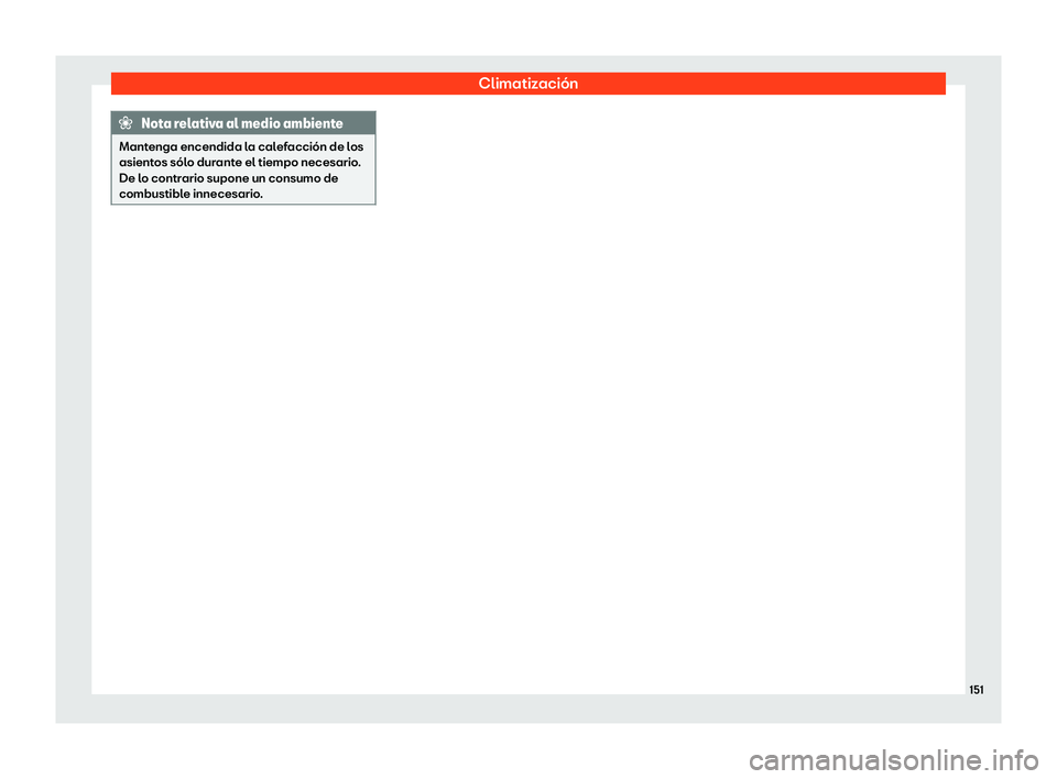 Seat Arona 2019 Manual de instrucciones (in Spanish) Climatizaci Seat Arona 2019 Manual de instrucciones (in Spanish) Climatizaci