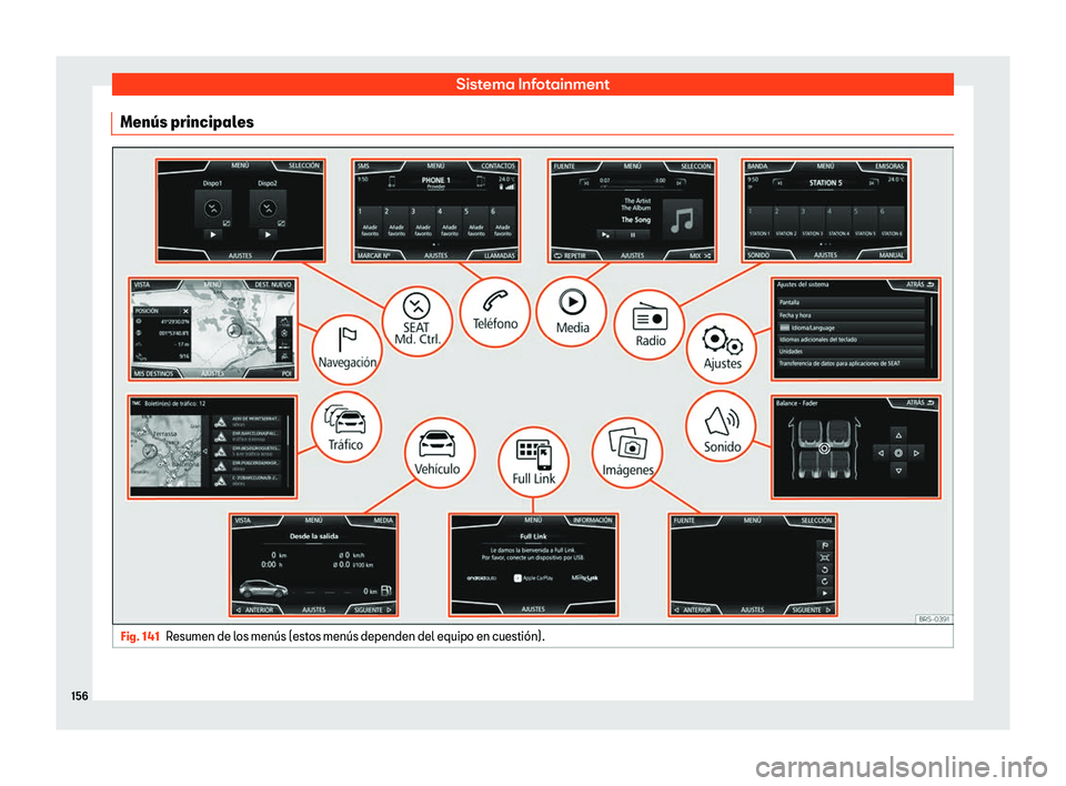Seat Arona 2019 Manual de instrucciones (in Spanish) Sistema Infotainment
Men Seat Arona 2019 Manual de instrucciones (in Spanish) Sistema Infotainment
Men