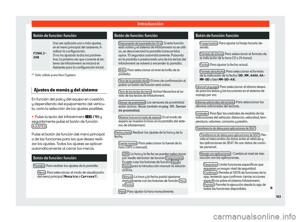 Seat Arona 2019  Manual de instrucciones (in Spanish) Introducci