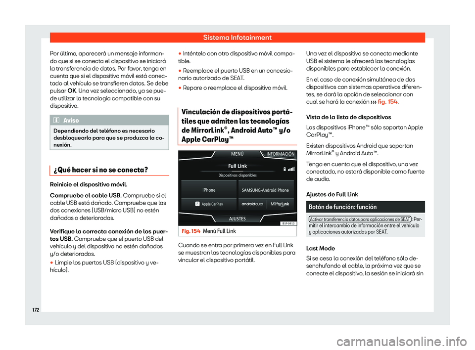 Seat Arona 2019  Manual de instrucciones (in Spanish) Sistema Infotainment
Por 