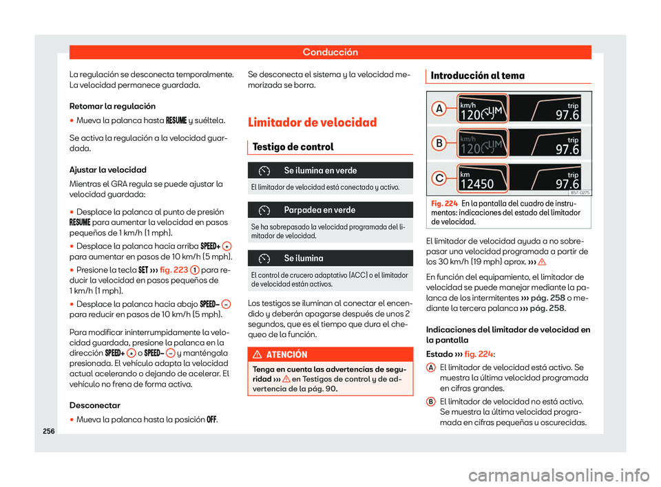 Seat Arona 2019 Manual de instrucciones (in Spanish) Conducci Seat Arona 2019 Manual de instrucciones (in Spanish) Conducci