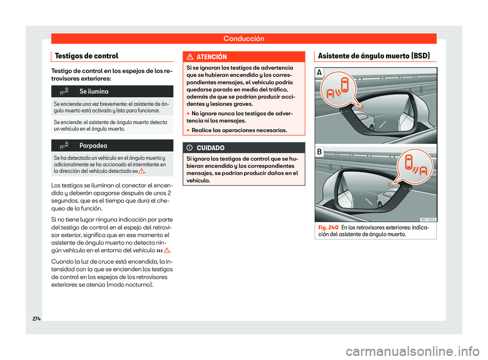 Seat Arona 2019  Manual de instrucciones (in Spanish) Conducci