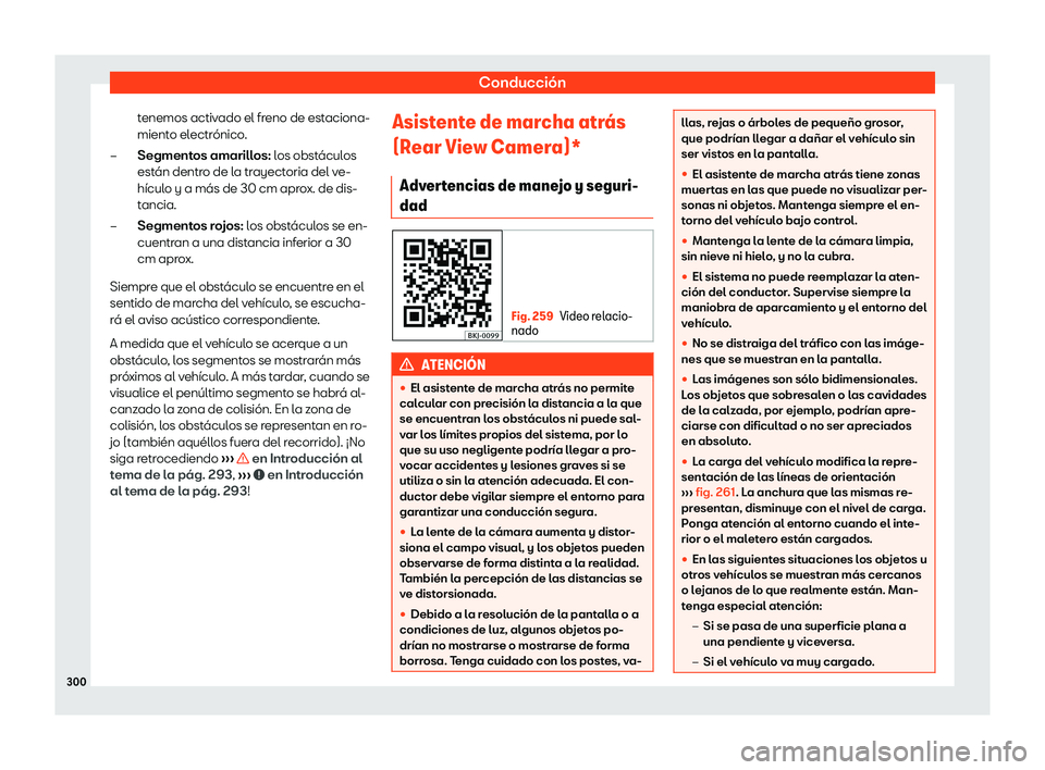 Seat Arona 2019  Manual de instrucciones (in Spanish) Conducci