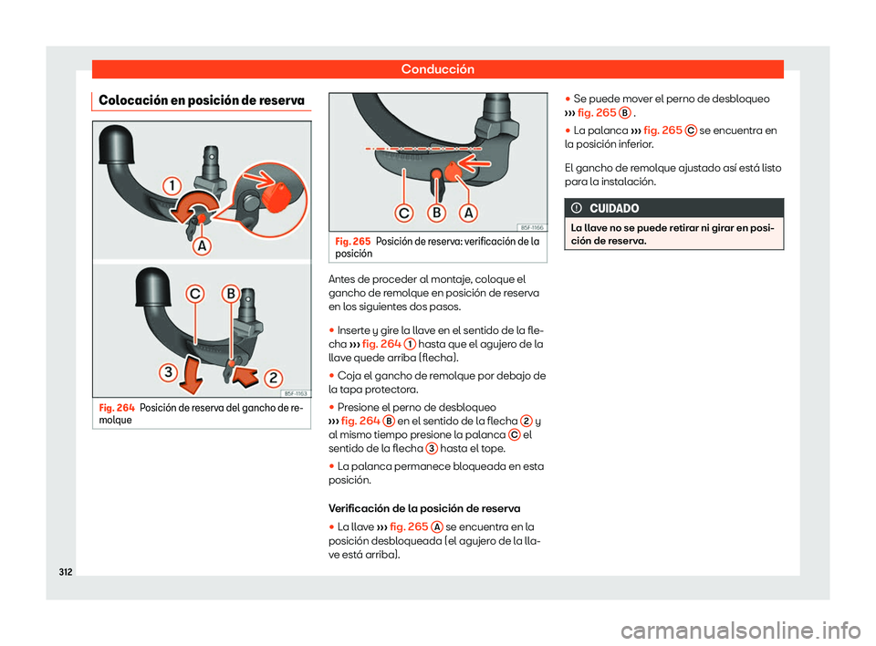 Seat Arona 2019  Manual de instrucciones (in Spanish) Conducci