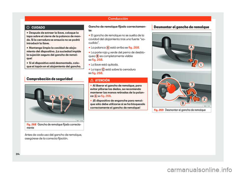 Seat Arona 2019  Manual de instrucciones (in Spanish) Conducci