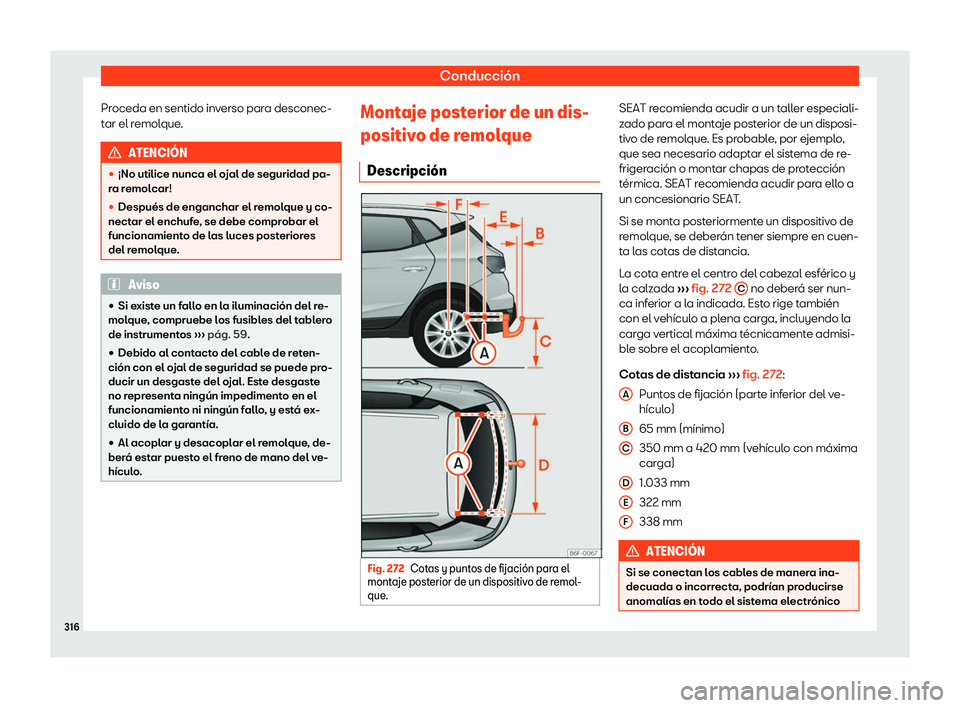 Seat Arona 2019  Manual de instrucciones (in Spanish) Conducci