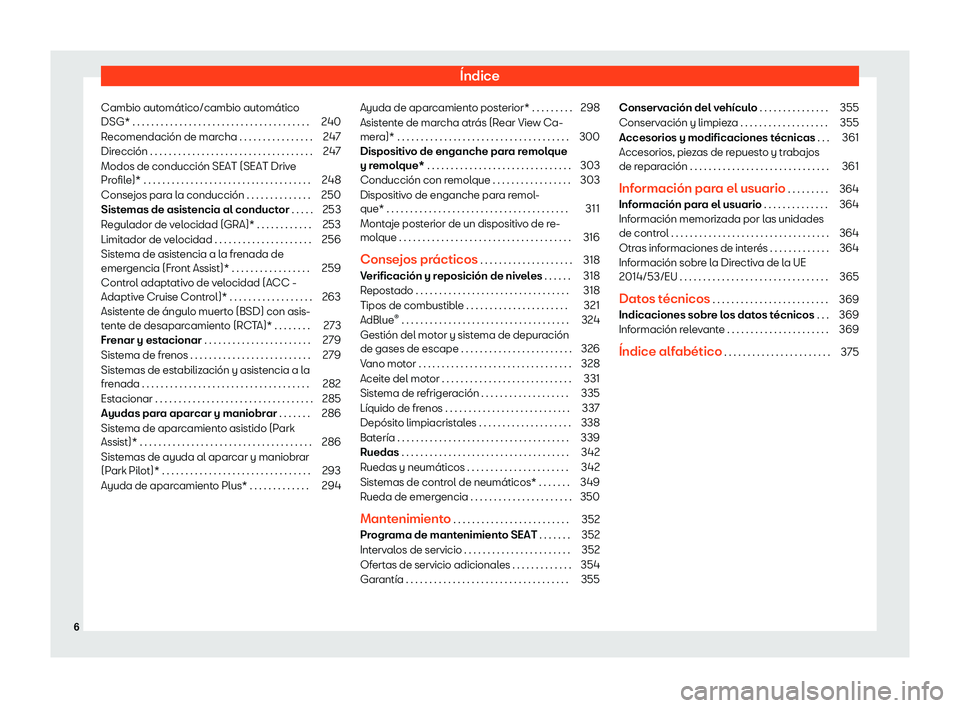 Seat Arona 2019  Manual de instrucciones (in Spanish) 