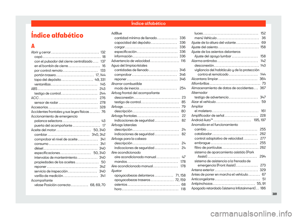 Seat Arona 2018  Manual de instrucciones (in Spanish) 