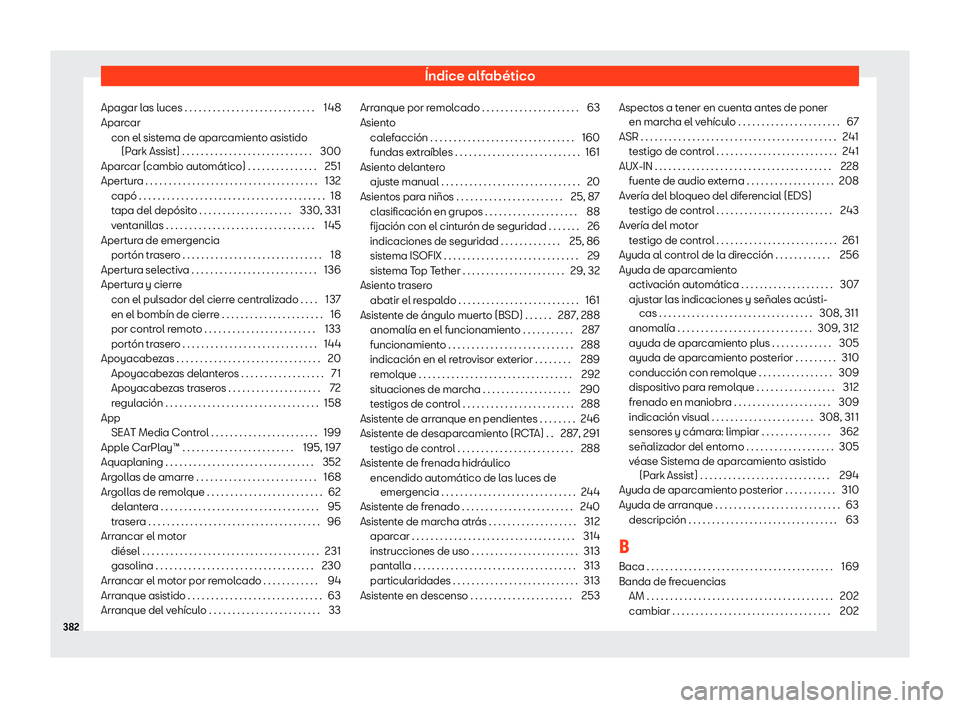 Seat Arona 2018  Manual de instrucciones (in Spanish) 