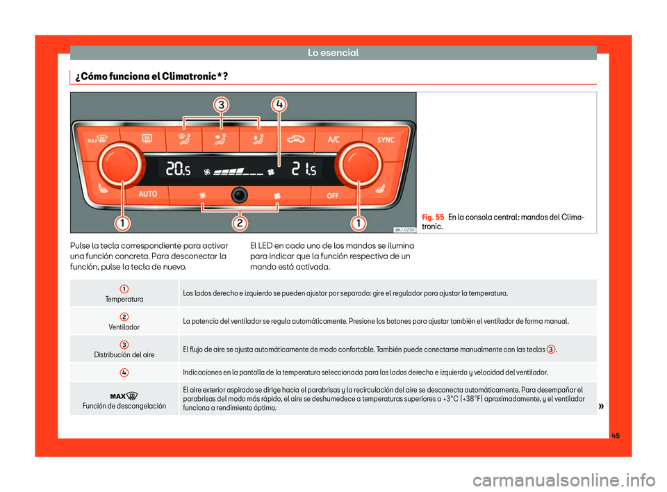 Seat Arona 2018  Manual de instrucciones (in Spanish) Lo esencial
