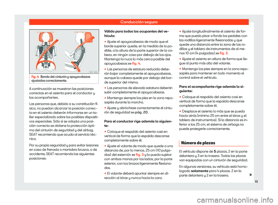 Seat Ateca 2019  Manual de instrucciones (in Spanish) Conducci
