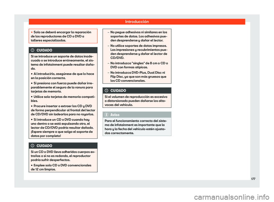 Seat Ateca 2019  Manual de instrucciones (in Spanish) Introducci