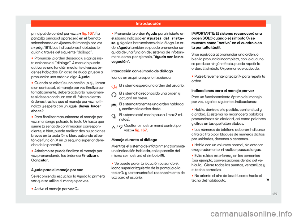 Seat Ateca 2019  Manual de instrucciones (in Spanish) Introducci