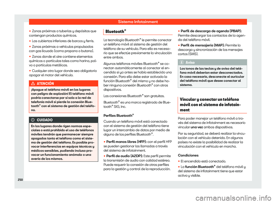 Seat Ateca 2019  Manual de instrucciones (in Spanish) Sistema Infotainment
