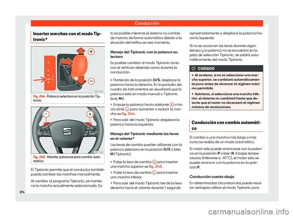 Seat Ateca 2019 Manual de instrucciones (in Spanish) Conducci Seat Ateca 2019 Manual de instrucciones (in Spanish) Conducci