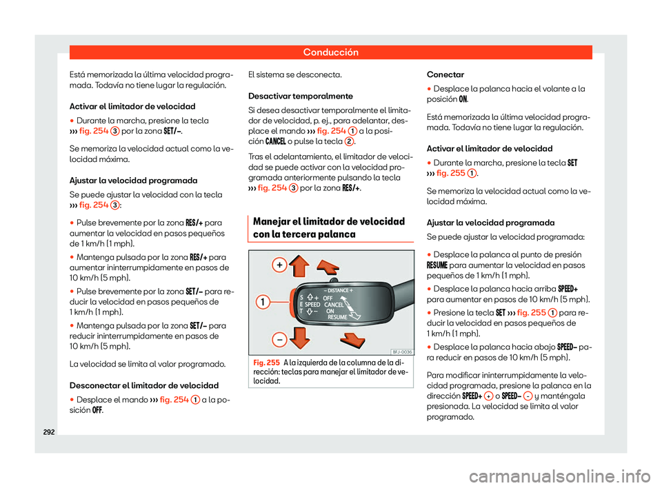 Seat Ateca 2019  Manual de instrucciones (in Spanish) Conducci