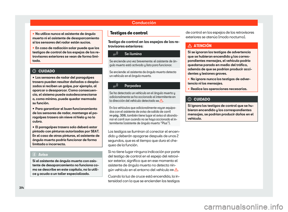 Seat Ateca 2019  Manual de instrucciones (in Spanish) Conducci