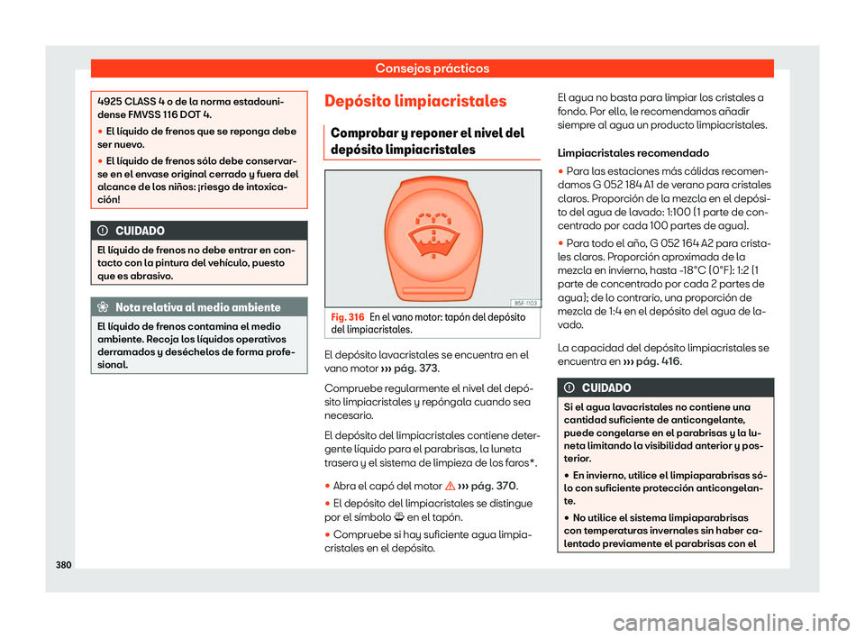 Seat Ateca 2019 Manual de instrucciones (in Spanish) Consejos pr Seat Ateca 2019 Manual de instrucciones (in Spanish) Consejos pr