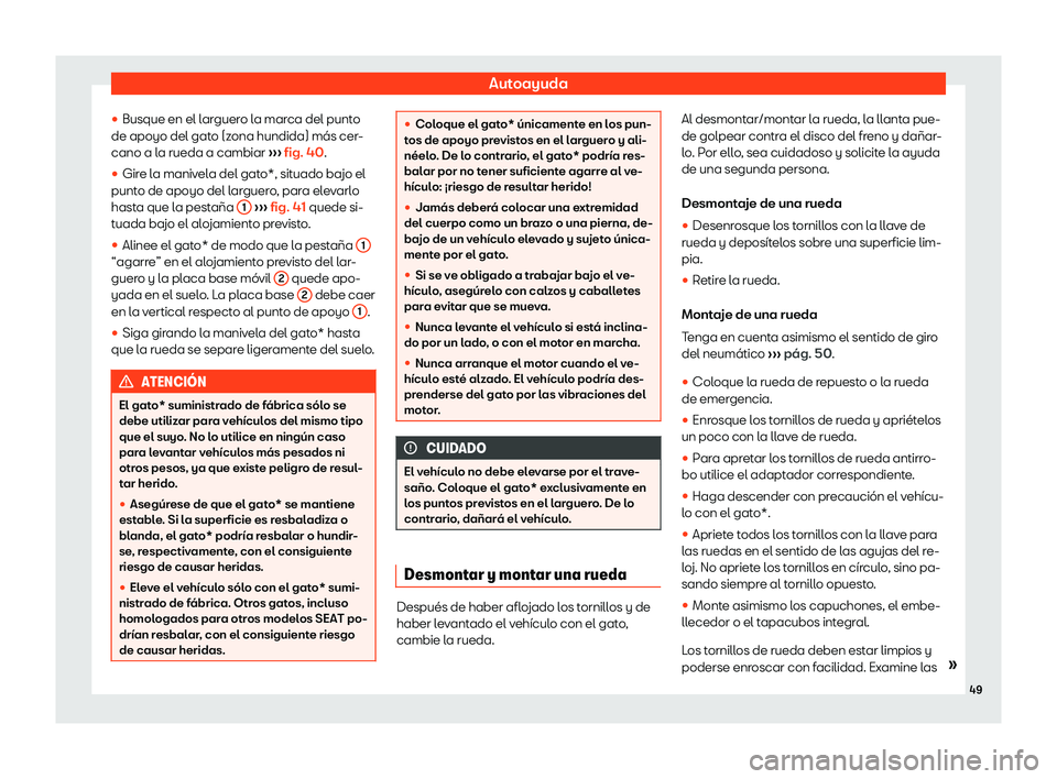 Seat Ateca 2019  Manual de instrucciones (in Spanish) Autoayuda
