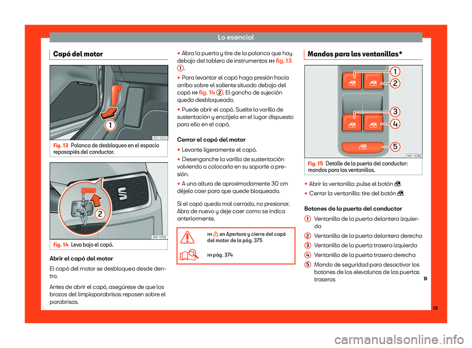 Seat Ateca 2018  Manual de instrucciones (in Spanish) Lo esencial
Cap