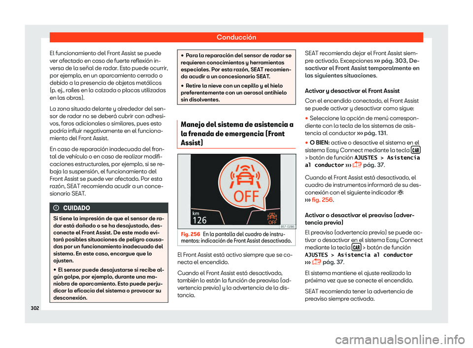 Seat Ateca 2018  Manual de instrucciones (in Spanish) Conducci