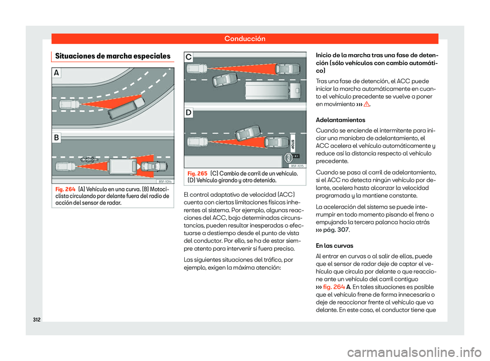 Seat Ateca 2018  Manual de instrucciones (in Spanish) Conducci