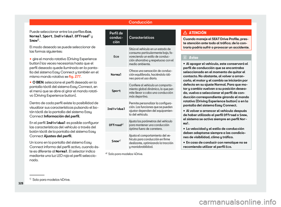 Seat Ateca 2018  Manual de instrucciones (in Spanish) Conducci