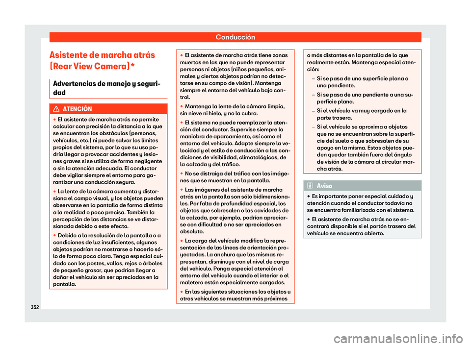 Seat Ateca 2018  Manual de instrucciones (in Spanish) Conducci