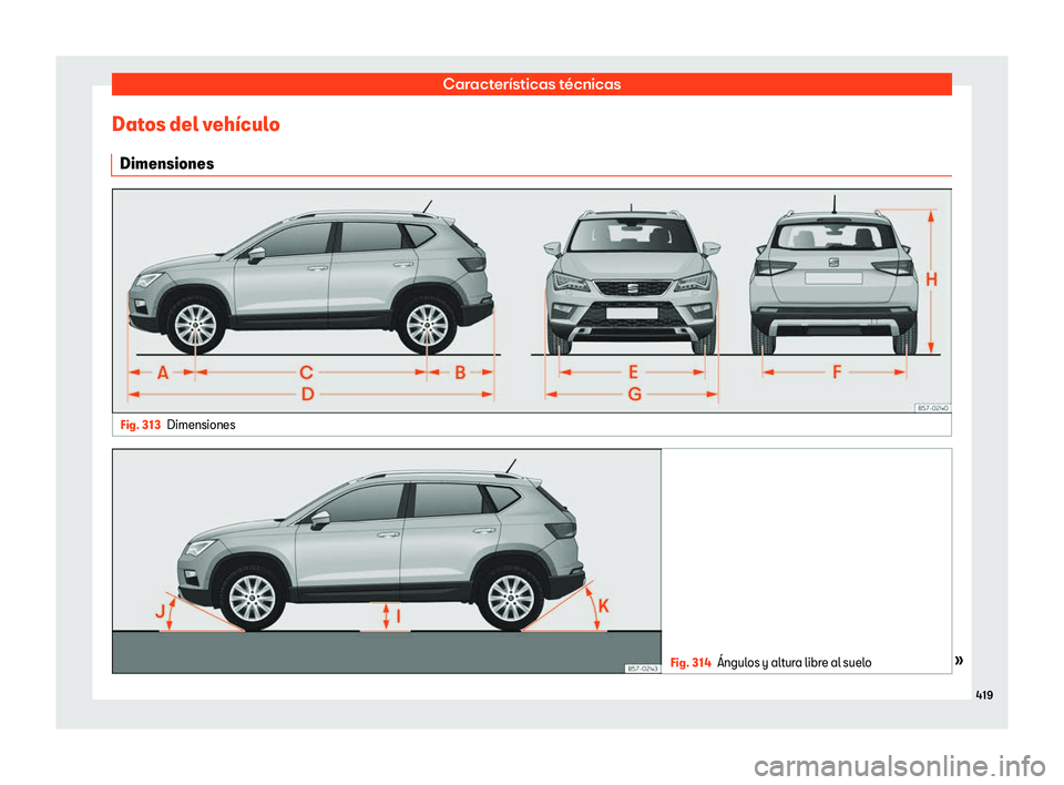 Seat Ateca 2018  Manual de instrucciones (in Spanish) Caracter