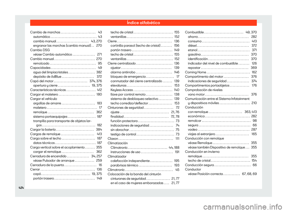 Seat Ateca 2018  Manual de instrucciones (in Spanish) 