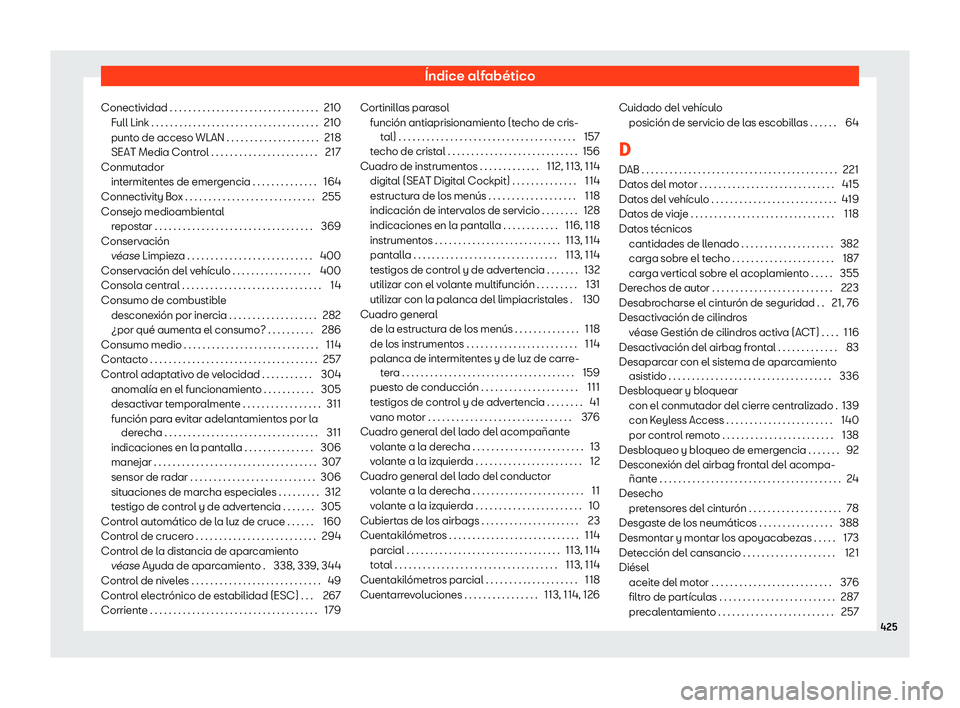 Seat Ateca 2018  Manual de instrucciones (in Spanish) 