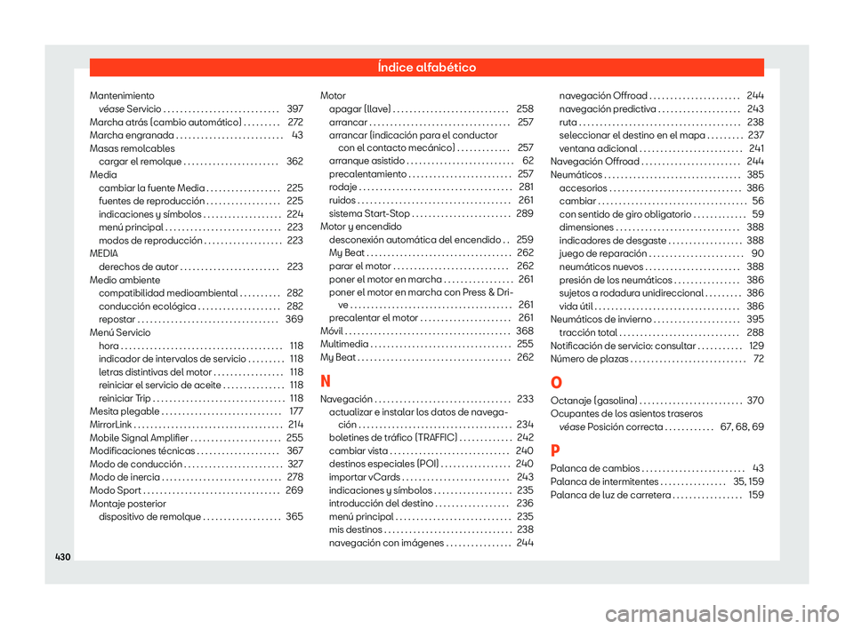 Seat Ateca 2018  Manual de instrucciones (in Spanish) 