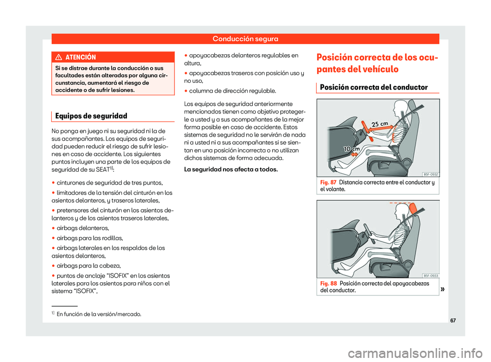 Seat Ateca 2018  Manual de instrucciones (in Spanish) Conducci