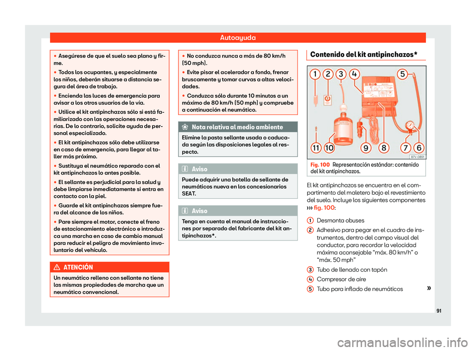 Seat Ateca 2018  Manual de instrucciones (in Spanish) Autoayuda
