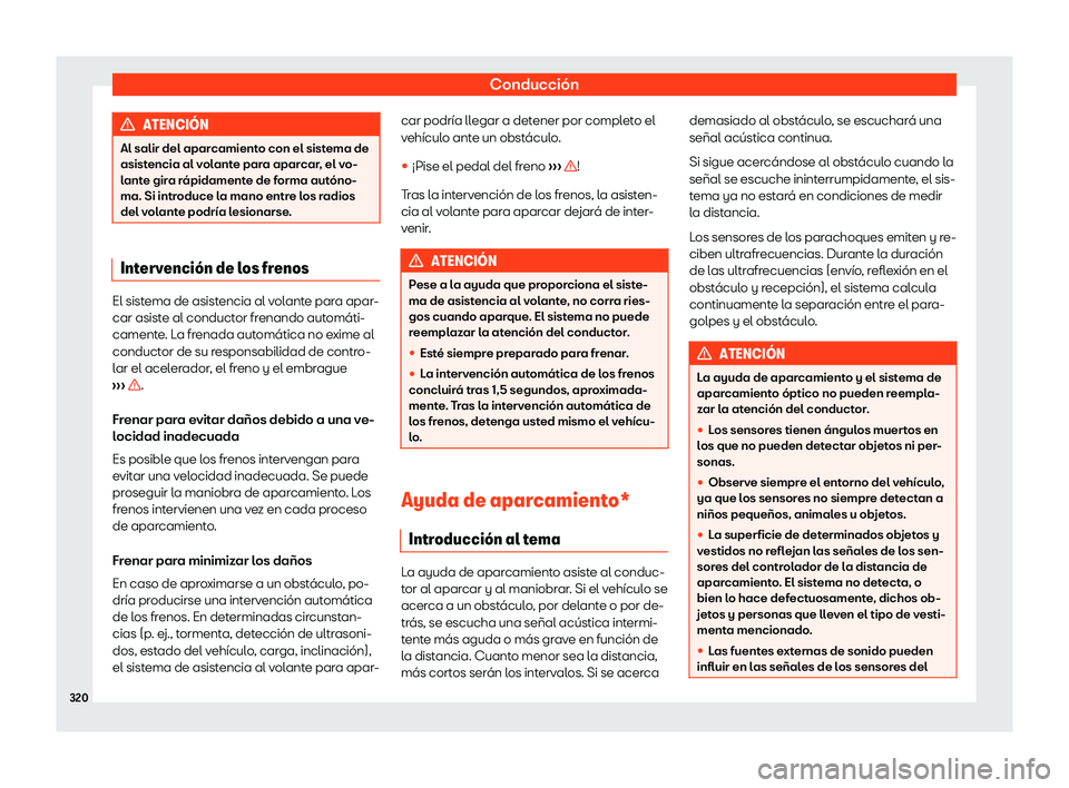 Seat Alhambra 2020  Manual de instrucciones (in Spanish) Conducción
ATENCI