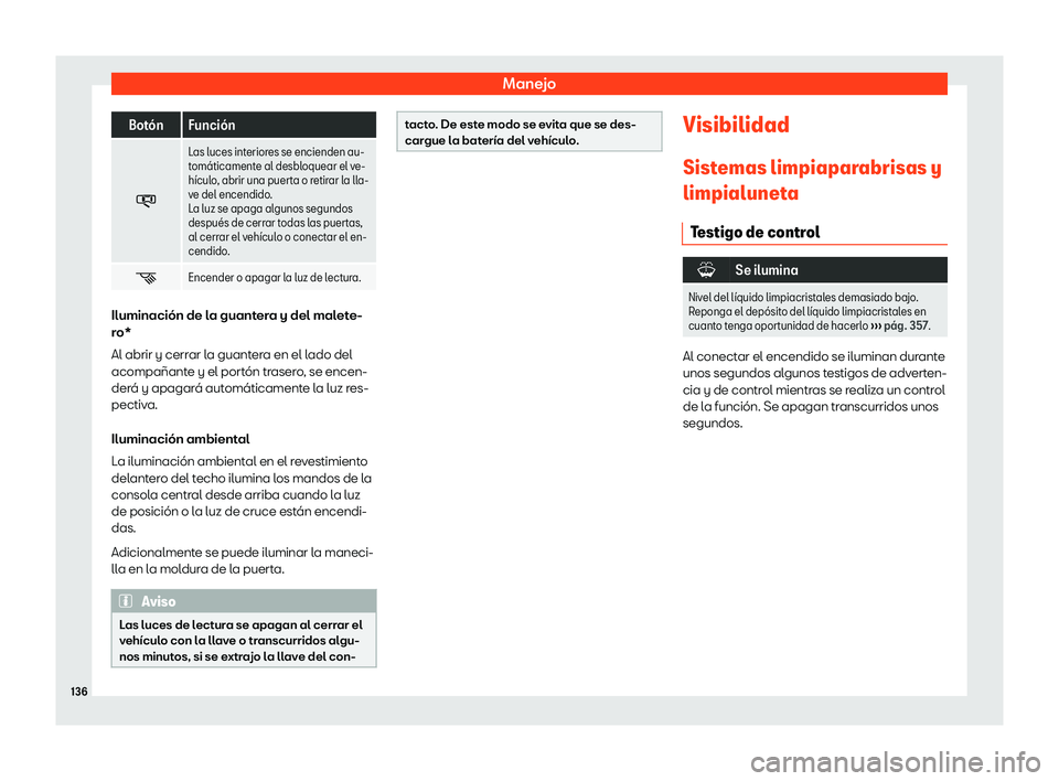 Seat Alhambra 2019  Manual de instrucciones (in Spanish) Manejo
Bot