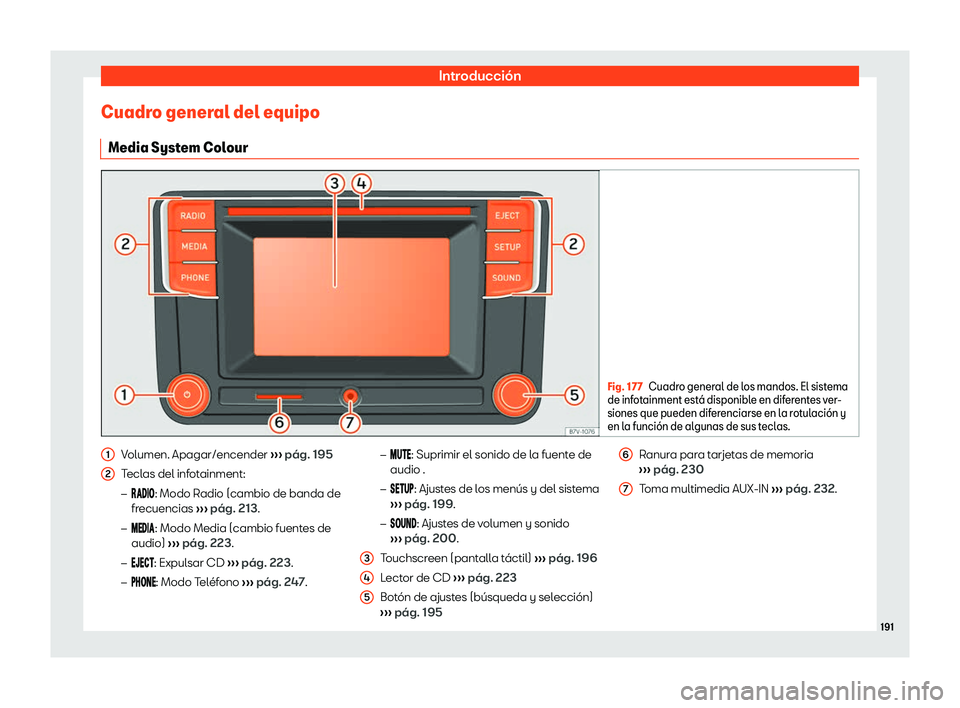 Seat Alhambra 2019  Manual de instrucciones (in Spanish) Introducci