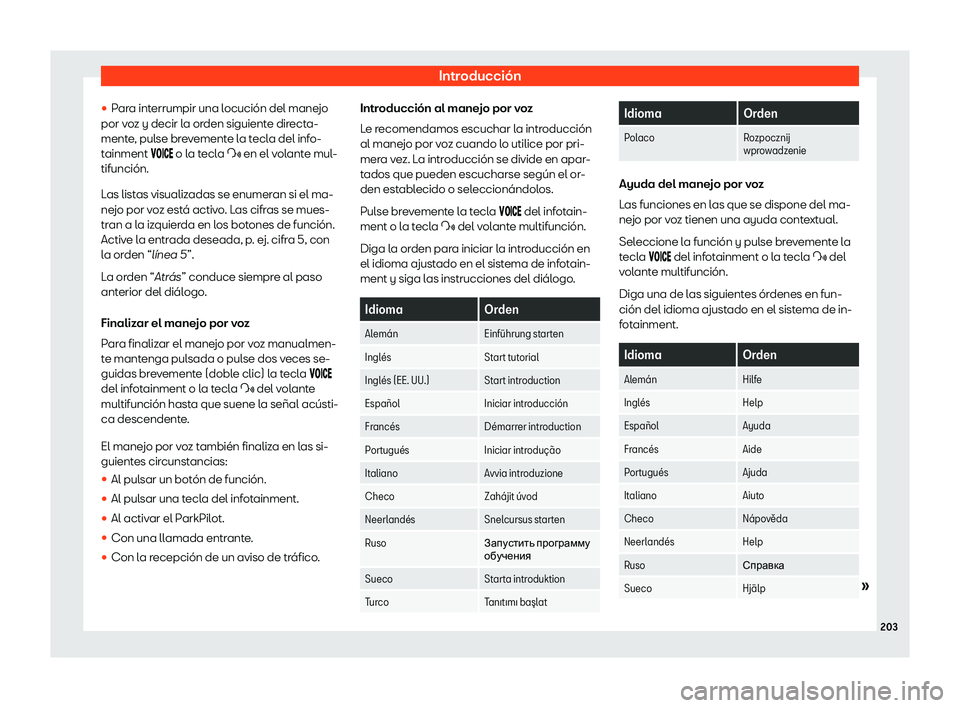 Seat Alhambra 2019  Manual de instrucciones (in Spanish) Introducci