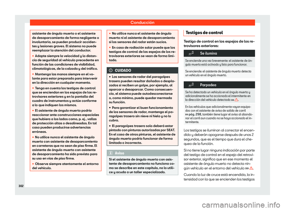 Seat Alhambra 2019  Manual de instrucciones (in Spanish) Conducci