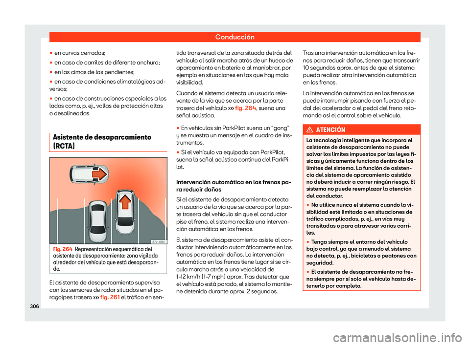 Seat Alhambra 2019  Manual de instrucciones (in Spanish) Conducci