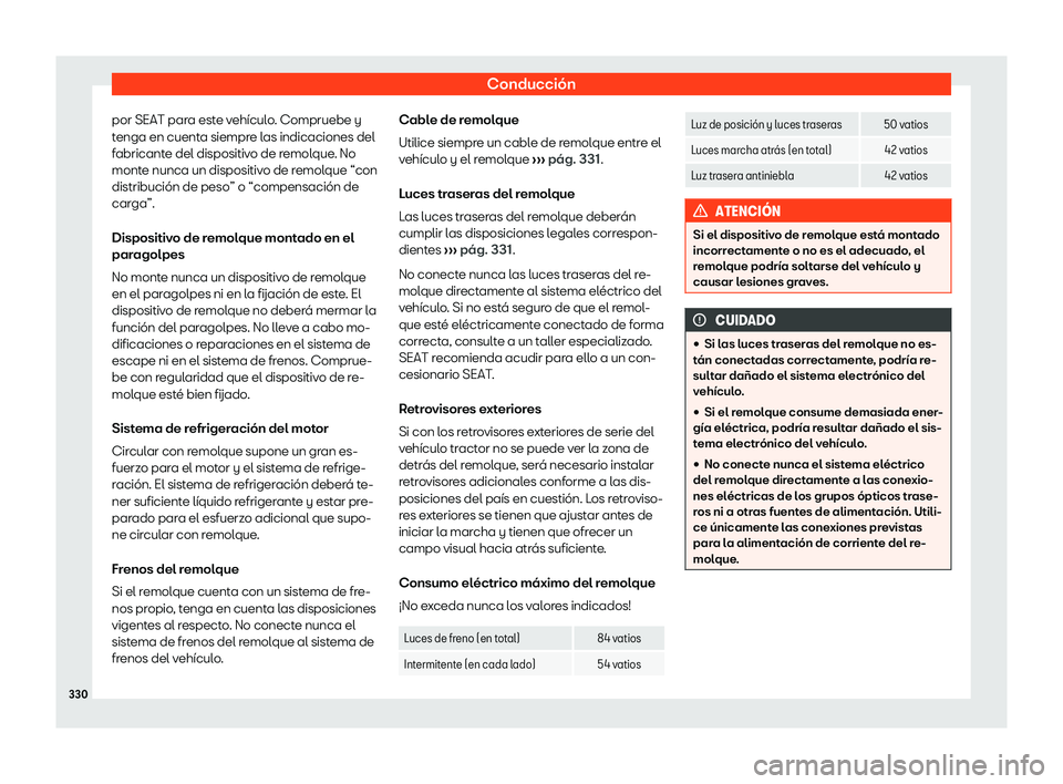 Seat Alhambra 2019  Manual de instrucciones (in Spanish) Conducci